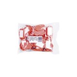 LLAVERO PORTAETIQUETAS 90-50X30 MM NEGRO AMIG