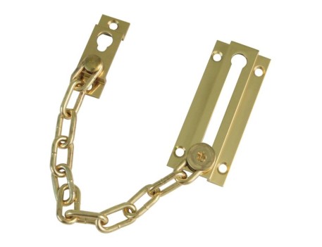 CADENA SEGURIDAD LATÓN CROMADO MODELO 1 AMIG 200MM