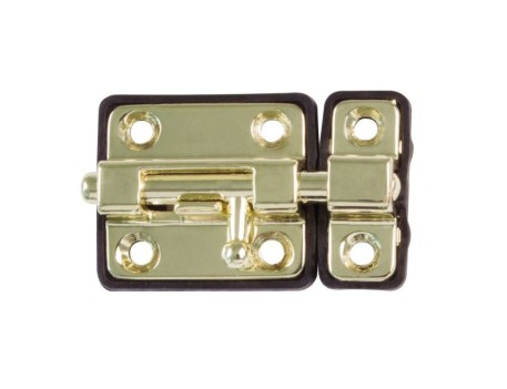 PASADOR CERROJO DE SOBREPONER LATONADO BARNIZ AMIG 383-35