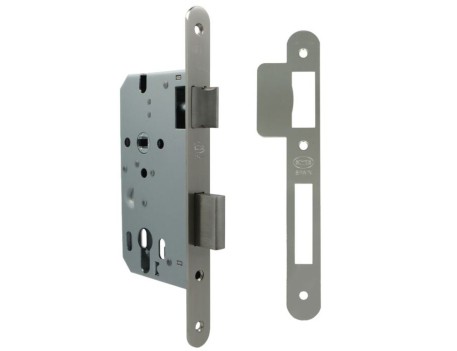 CERRADURA EMBUTIR ACERO CROMADO MATE 50/70MM AMIG 334
