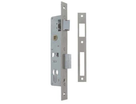 CERRADURA DE EMBUTIR ACERO CROMO MATE 30MM AMIG 725