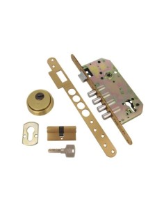 CERRADURA DE EMBUTIR PARA PUERTAS DE MADERA CROMO MATE 60 MM AMIG