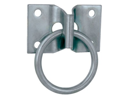 PLACA CON ANILLA MÓVIL 507 ZINCADO 72X45MM AMIG