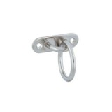 PLACA DE AMARRE OVALADA CON ANILLA 80X26MM INOX AISI 316 AMIG