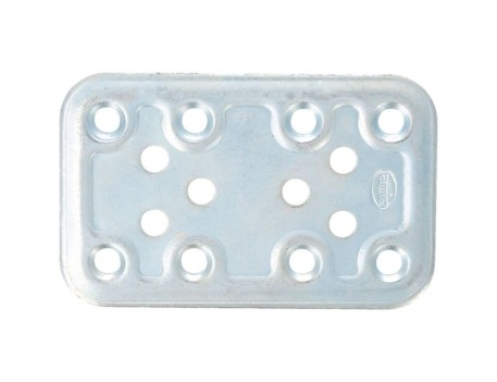 PLACA DE UNIÓN ZINCADA 500-80X50 MM AMIG