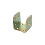 SOPORTE DE ACERO BICROMATADO PARA MADERA 70X70X82 MM AMIG