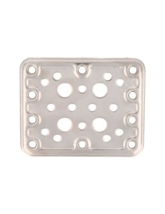 PLACA DE UNIÓN ACERO BICROMATADO 120X100MM AMIG 504