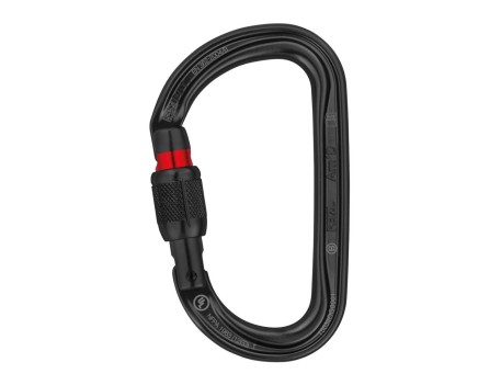 MOSQUETÓN NEGRO AM'D PETZL SCREW LOCK M34A