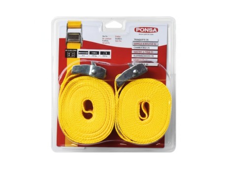 TRINQUETE PONSA 35MM 4M PARA AMARRE DE CARGA - BLISTER 2 UD