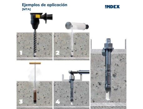 ANCLAJE METÁLICO MACHO DE EXPANSIÓN M16X170 INDEX