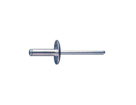 REMACHE DE ALUMINIO CABEZA ANCHA 4,8X12 INDEX 100 UDS