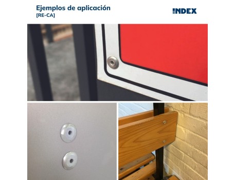 REMACHE DE ALUMINIO CABEZA ANCHA 4,8X12 INDEX 100 UDS