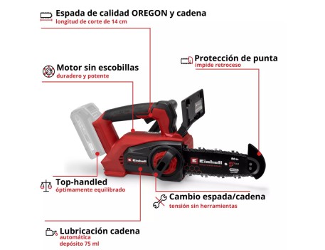 MOTOSIERRA ATERRIZAJE FORTEXXA 18/20 TH 50CM 18V EINHELL