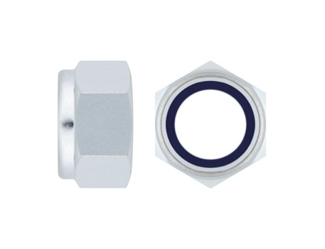 TUERCA HEXAGONAL AUTOBLOCANTE ZINCADA M14 DIN 985 INDEX