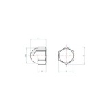 TUERCA CIEGA HEXAGONAL CINCADA INDEX DIN 1587