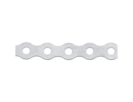 CINTA PERFORADA GALVANIZADA ACERO 17MM X 0,8MM 10M INDEX