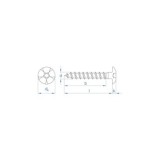 TORNILLO INVOLIABLE TORX 40 ZINCADO 7X90 MM INDEX