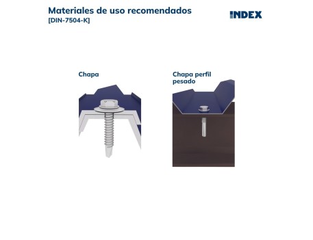 TORNILLO AUTOTALADRANTE CABEZA HEXAGONAL DIN 7504-K 6,3 MM