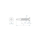 TORNILLO AUTOTALADRANTE PARA MADERA CINCADO PH 5.5X55 INDEX