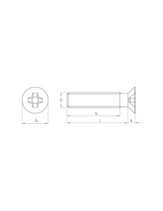 TORNILLO AVELLANADO PHILLIPS ZINCADO INDEX 2