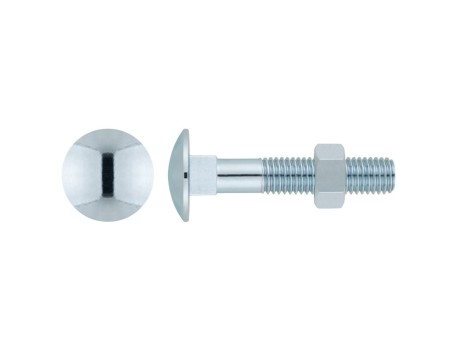 TORNILLO Y TUERCA DE ACERO ZINCADO 5X40 INDEX