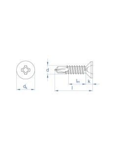 TORNILLO AUTOTALADRANTE PHILLIPS INDEX 4,2 MM 2