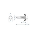 TORNILLO AUTOTALADRANTE PUNTA BROCA HEXAGONAL 4,8MM
