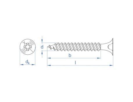 TORNILLO PARA PLACAS DE YESO NEGRO INDEX 3,5X35 MM