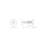 TORNILLOS PARA MADERA BLANCOS INDEX 4,2X14 MM