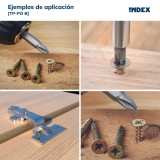 TORNILLO TIRAFONDO PARA MADERA CABEZA AVELLANADA 4MM