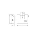 CANDADO BLINDADO IFAM ARMOURED ARM80 80MM