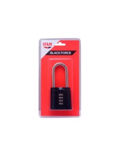 CANDADO COMBINACIÓN BLACK FORCE ARCO LARGO IFAM 2