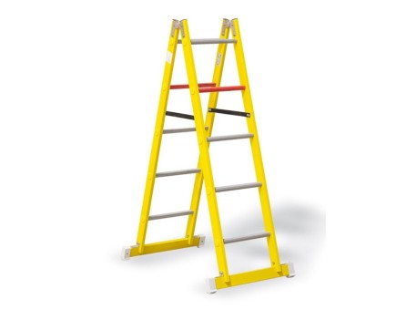 ESCALERA FIBRA DOBLE SUBIDA 7 PED.2.05M