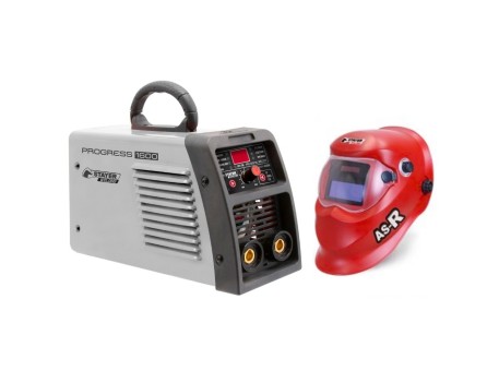 EQUIPO SOLDADURA INVERTER PROGRESS 1600 K CON MÁSCARA AS-RT BICOLOR