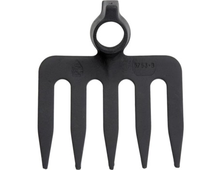 RASTRILLO 5 PUNTAS, CON SISTEMA ANTIGIRO PARA REMOVER Y ESPARCIR LA TIERRA