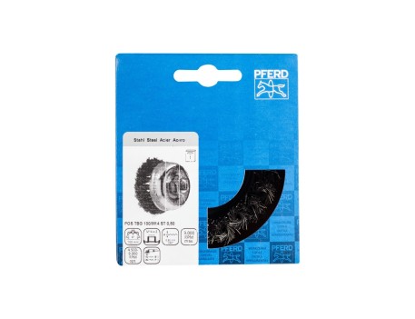CARDA VASO TRENZADA DE ACERO PARA AMOLADORA 100MM M14