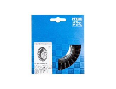 CARDA CÓNICA TRENZADA PARA AMOLADORA PFERD 115 MM
