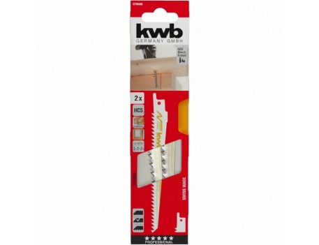 HOJA SIERRA SABLE KWB 49576600 - 1/2 130MM X2 BLISTER