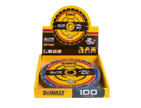HOJA SIERRA CIRCULAR DEWALT ELITE 184MM 24D