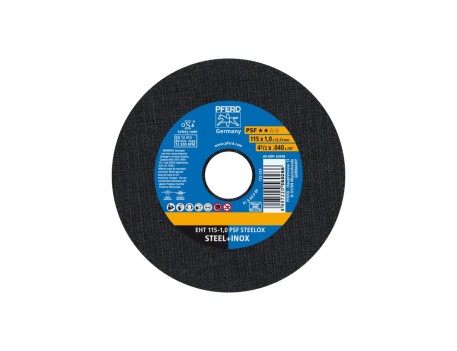 DISCO DE CORTE PARA ACERO Y INOXIDABLE 115 MM PFERD