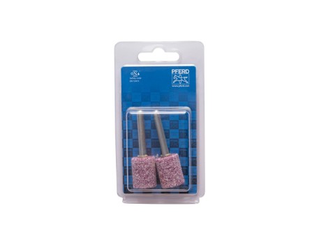 MUELA CILÍNDRICA PFERD CORINDÓN ROSA G30 MANGO 6MM