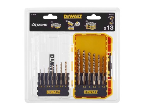 JUEGO 13 BROCAS HSS PARA METAL Y MADERA 1,5-6,5MM