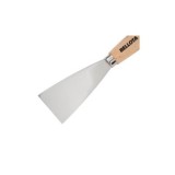 ESPÁTULA DE ACERO INOXIDABLE CON MANGO DE MADERA PARA TRABAJOS DE ACABADO / 5893