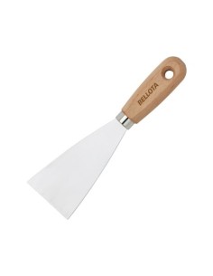 ESPÁTULA DE ACERO INOXIDABLE CON MANGO DE MADERA PARA TRABAJOS DE ACABADO / 5893