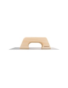LLANA RECTA INOXIDABLE CON MANGO DE MADERA PARA TRABAJOS DE ACABADO Y YESO / 5861INOX 2
