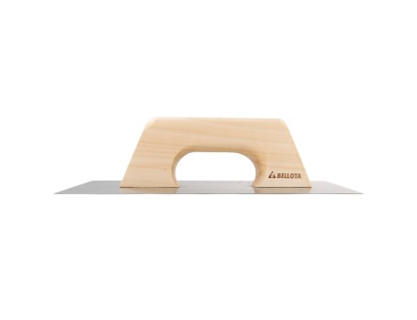 LLANA RECTA INOXIDABLE CON MANGO DE MADERA PARA TRABAJOS DE ACABADO Y YESO / 5861INOX