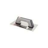 LLANA RECTA INOXIDABLE CON MANGO BIMATERIAL PARA TRABAJOS DE ACABADO Y YESO / 5861BIMINOX