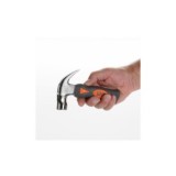 MARTILLO UÑA CURVA AMERICANO 220 GR. SERIE CORTA MANGO FIBRA VIDRIO ALYCO ORANGE