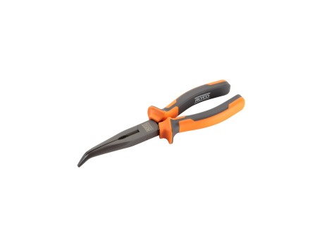 ALICATE DE BOCAS SEMIRREDONDAS CURVAS CON CORTE 200 MM ALYCO ORANGE