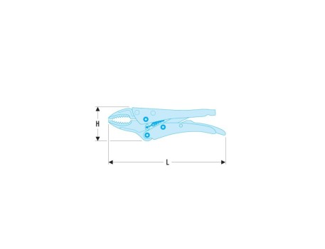 TENAZAS GRIP BOCAS CURVAS 6 580.6
